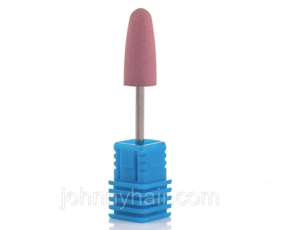 Фреза силіконова рожева "Пуля довга" 824P, фото 1