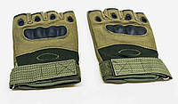 Перчатки тактические с открытыми пальцами XL олива