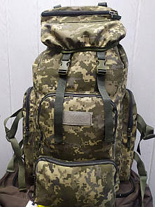 Туристичний військовий рюкзак на 80 літрів - Піксель