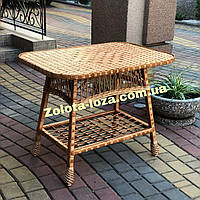 Стіл плетений із лози. Арт:5755