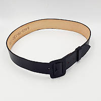 Ремінь брючний trouser belt 3,5 см чорна шкіра, оригінал (Британія)