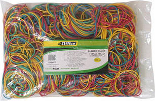 Гумки для грошей кольорові 500г, 50мм 4Office