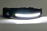 Ліхтар налобний Westinghouse LED+COB WF218 акумуляторний з сенсором, фото 3