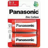Батарейка R20 Panasоnic Zinc Cardon червоний (розмір D)