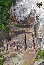 Розвантажувальна система плитоноска Plate Carrier Plate Carrier у кольорі ПИКСЕЛЬ