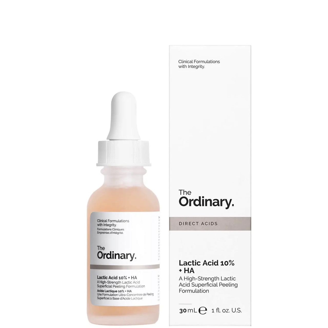 Пилинг The Ordinary Lactic Acid 10% + HA 2% Superficial Peeling ...