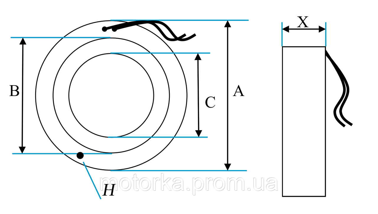 Катушка компрессора кондиционера DELPHI HARRISON V5 VECTRA B,OMEGA B-C - фото 4 - id-p15576623