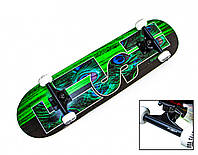 Скейтборд деревянный от Fish Skateboard Green Peafowl 197619