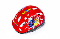 Защитный детский шлем спайдермен красный для катания 197667