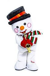 Іграшка музичний сніговик новорічний декор із музикою 196974