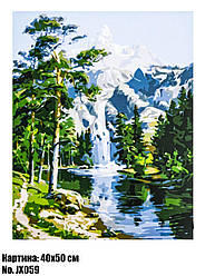 Картина за номерами Гірська річка 197464