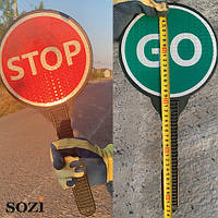 Ручной дорожный знак stop go (yes no) ДЗР-01 - регулировка движения