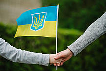 Прапор України 30х20 см на трубочці