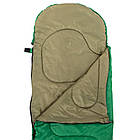 Спальний мішок-ковдра з капюшоном SP-Sport UR зелений, фото 3