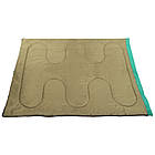 Спальний мішок-ковдра з підголівником SP-Sport UR зелений, фото 7