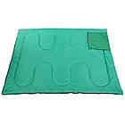 Спальний мішок-ковдра з підголівником SP-Sport UR зелений, фото 8