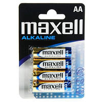 Батарейка LR6 Maxell Alkaline , AA пальчиковая, щелочная