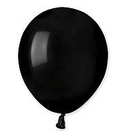 Воздушные шары (13 см) 10 шт, Италия, цвет - черный (пастель)