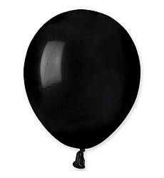 Повітряні кульки (13 см) 10 шт, Італія, чорний (пастель)