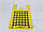 Пакет майка поліетиленова  40х60 "Клітка" Жовта (50 шт), фото 4