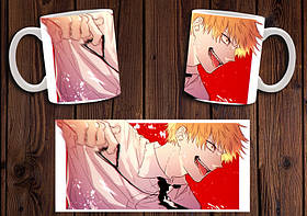 Чашка "Chainsaw Man" / Кружка Людина бензопила №3