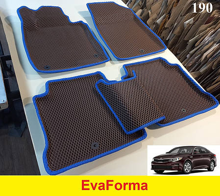 3D килимки EvaForma на Kia Optima USA '15-20, килимки ЕВА, фото 2
