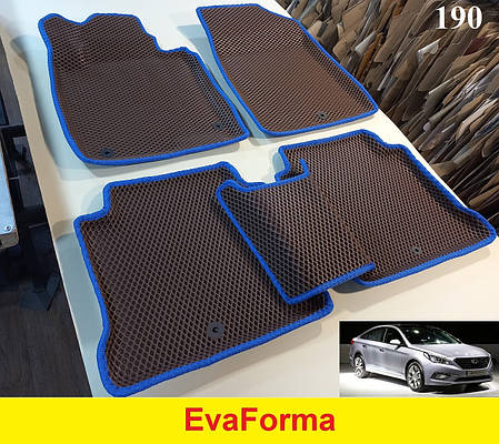 3D килимки EvaForma на Hyundai Sonata USA '14-19 LF, килимки ЕВА, фото 2