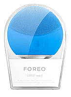 Щётка-массажёр для очищения лица Foreo LUNA MINI 2 AQUAMARINE голубая