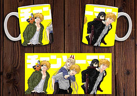 Чашка "Chainsaw Man" / Кружка Людина бензопила №8