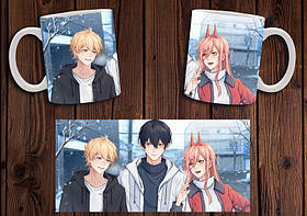 Чашка "Chainsaw Man" / Кружка Людина бензопила №10