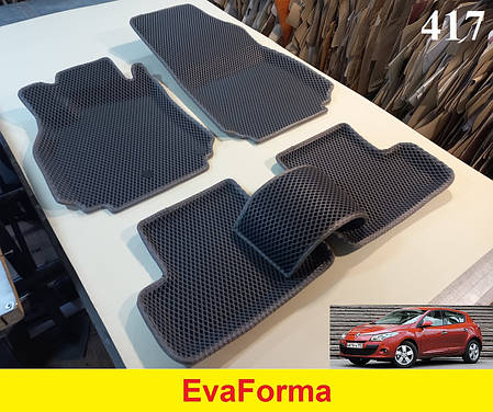 3D килимки EvaForma на Renault Megane 3 '08-15, хетчбек, 3D килимки EVA, фото 1