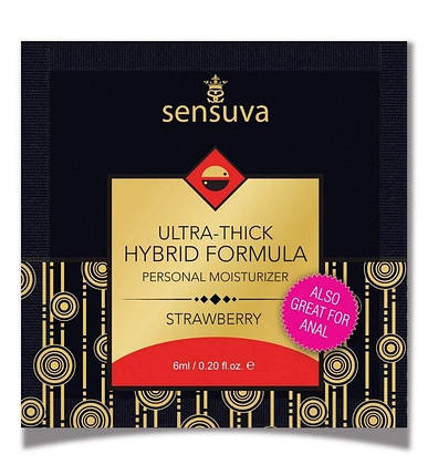 Пробник Sensuva - Ultra-Thick Hybrid Formula Strawberry (6 мл), фото 2