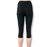 Бриджі жіночі бавовна Black Cyclone, розмір M, чорні, WK-033, фото 2