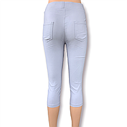 Бриджі жіночі бавовна Black Cyclone, розмір M, сірі, WK-033, фото 2