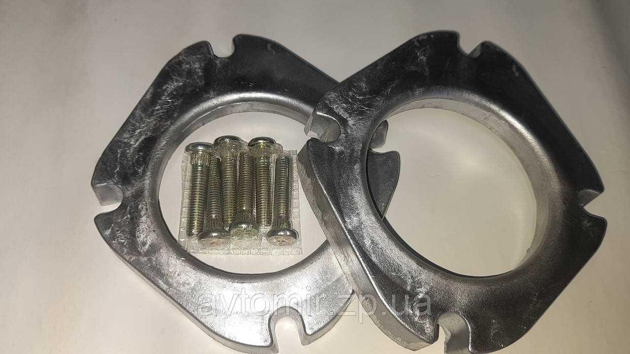 Комплект подовжувачів передньої підвіски Lanos Sens Ланос,Сенс передній (2 проставки + 6 болтів)