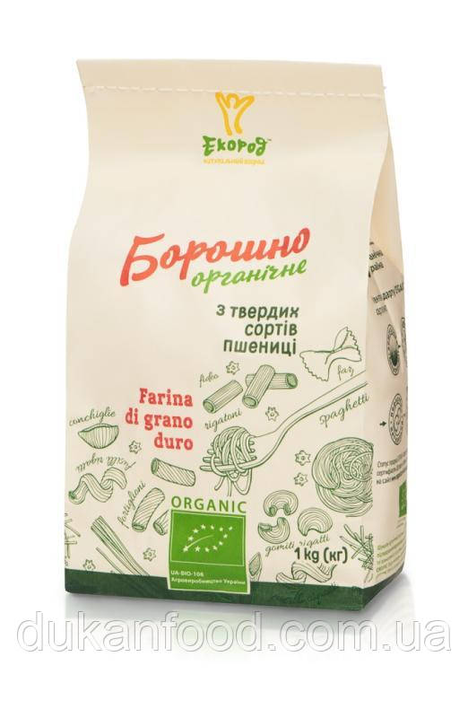 Борошно з твердих сортів пшениці органічне,Екород,, 1 кг