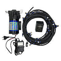 Система туманності з насосом 15 форсунок з антикапом 19 метрів трубки