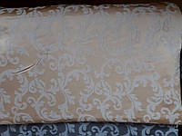 Шторная ткань персикового цвета завиток ширина 1,5 метра