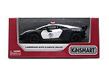 Колекційна Модель KINSMART KT5359P Lamborghini Sesto Elemento Police, фото 10