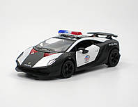 Машина металлическая KT5359P Lamborghini Sesto Elemento Police