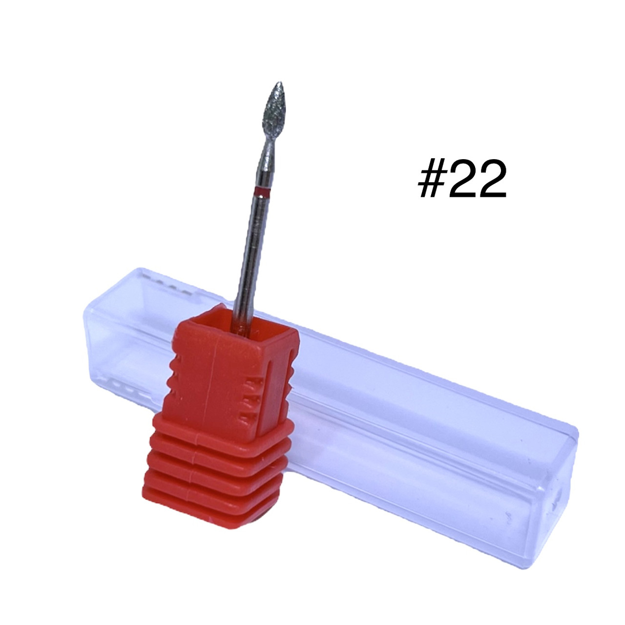 Фреза алмазна для манікюру/педикюру червона №22