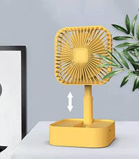 Портативний акумуляторний настольний вентилятор Portable Fan JY-1129 ручної USB міні вентилятор, фото 5