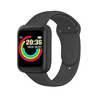 Смарт-годинник Smart Watch Y68S крокомір підрахунок калорій кольоровий екран Black
