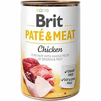 Консервы для собак Brit Care Pate & Meat CHICKEN с курицей 400 гр.