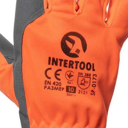 Рукавички робочі механіка "Intertool" SP-0173, фото 2