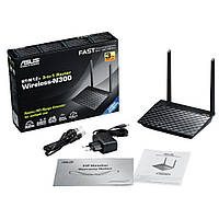 Маршрутизатор Wi-Fi ASUS RT-N12 PLUS Wireless LAN N Router, до 300Mbps, точка доступу, 802.11 b/n