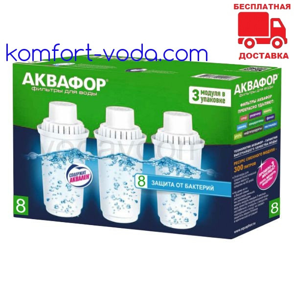 Змінний картридж для глечика Аквафор В100-8 (3шт)