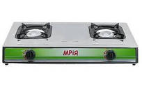 Газова плита Мрія нержавейка 2 конфорки