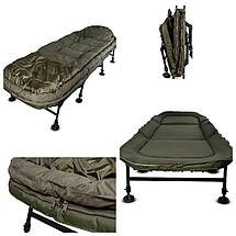 Коропова розкладачка зі спальним мішком Ranger Bed 85 Kingsize Sleep | Міцне та комфортне туристичне ліжко на 8 ніжках, фото 4