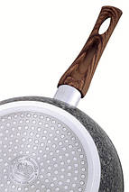 Сотейник великий Kamille 32см з антипригарним покриттям PTFE з алюмінію для індукції і газу KM-4168, фото 3